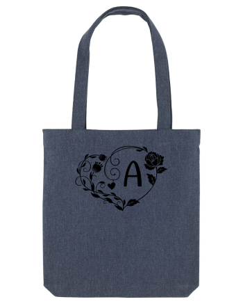 Litera A - negru Midnight Blue