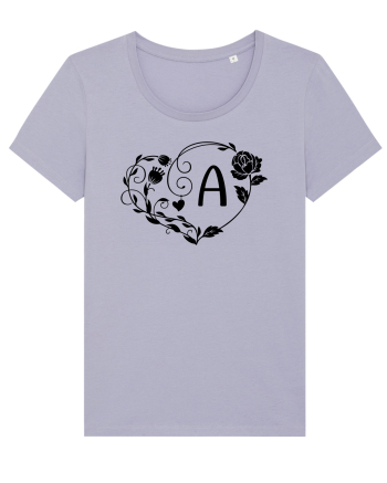 Litera A - negru Lavender