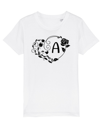 Litera A - negru White