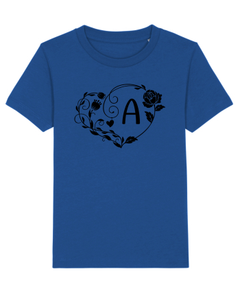Litera A - negru Majorelle Blue