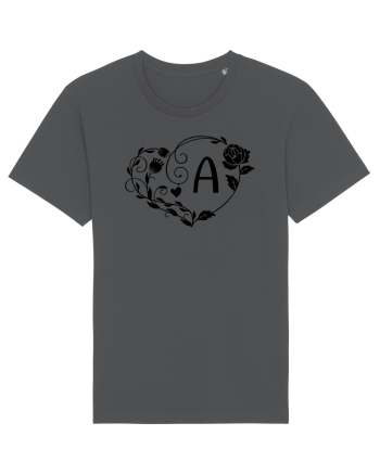 Litera A - negru Anthracite