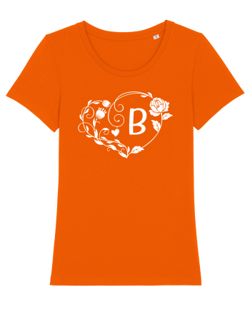 Litera B - alb Bright Orange