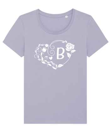 Litera B - alb Lavender