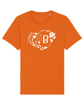 Litera B - alb Bright Orange