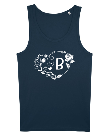 Litera B - alb Navy