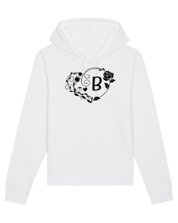 Litera B - negru White