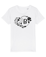 Litera B - negru Tricou mânecă scurtă  Copii Mini Creator