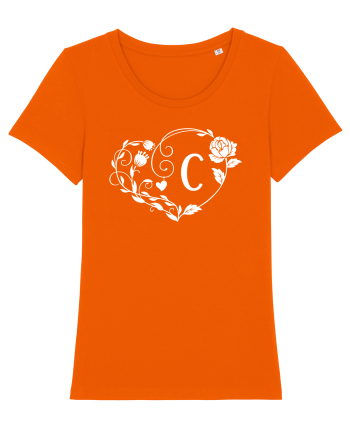 Litera C - alb Bright Orange