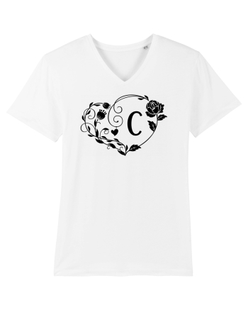 Litera C - negru White
