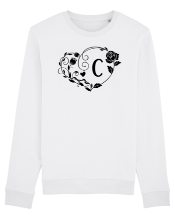 Litera C - negru White