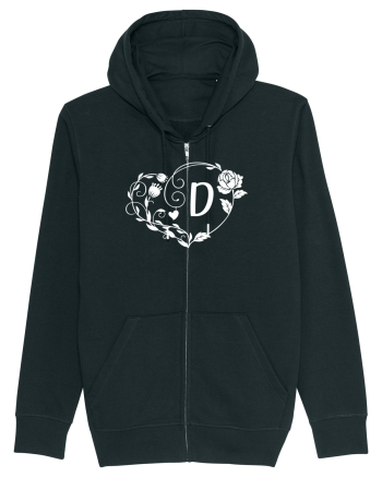 Litera D - alb Black