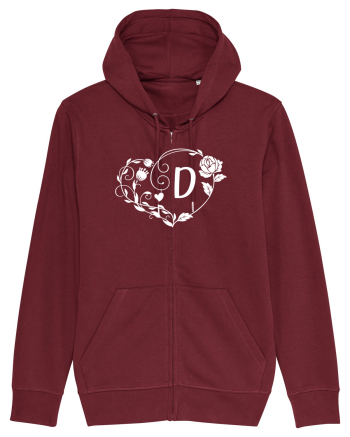 Litera D - alb Burgundy