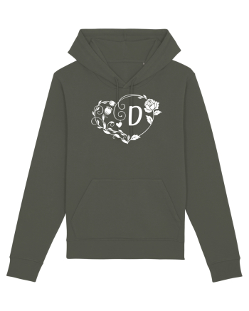 Litera D - alb Khaki
