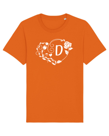 Litera D - alb Bright Orange