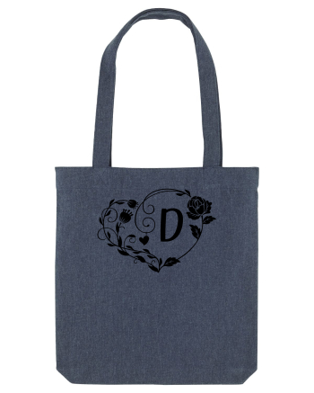 Litera D - negru Midnight Blue