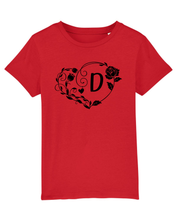 Litera D - negru Red