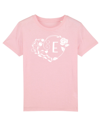 Litera E - alb Cotton Pink