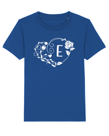 Litera E - alb Majorelle Blue