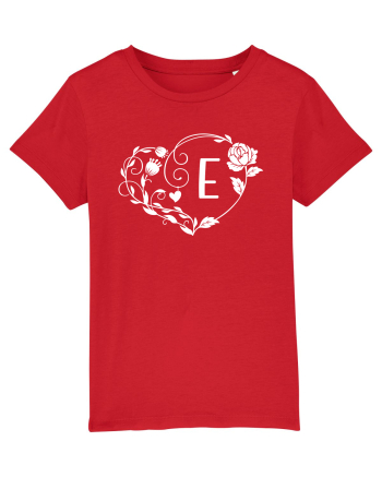 Litera E - alb Red