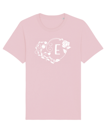 Litera E - alb Cotton Pink
