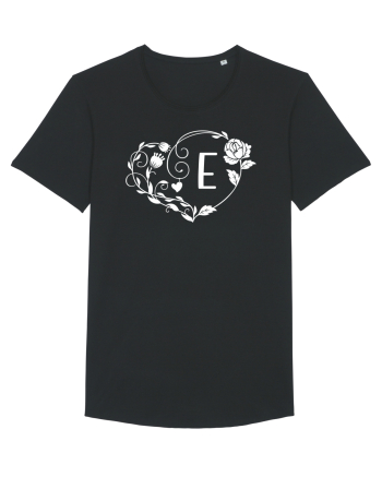 Litera E - alb Black