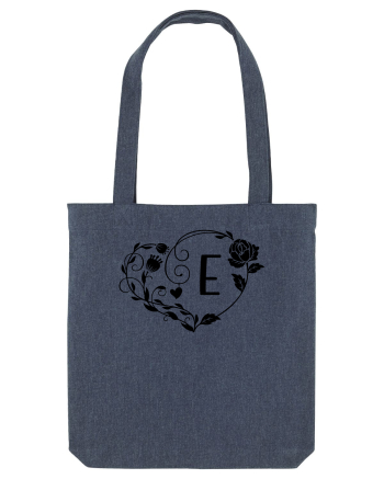 Litera E - negru Midnight Blue