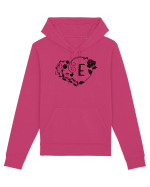Litera E - negru Hanorac Unisex Drummer