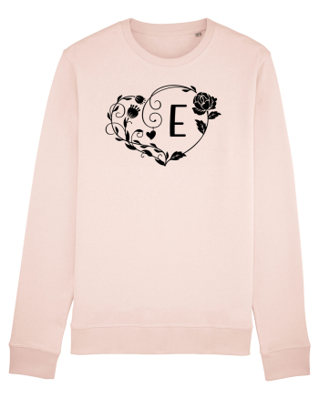 Litera E - negru Candy Pink