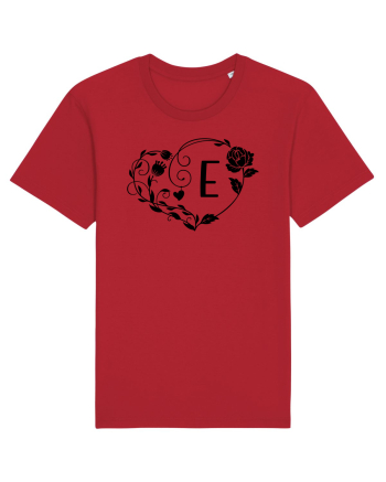 Litera E - negru Red