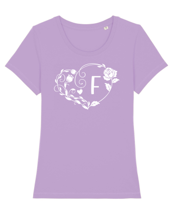 Litera F - alb Lavender Dawn