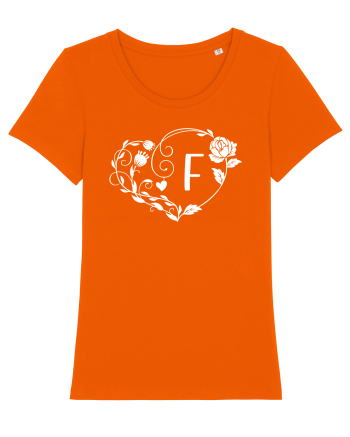 Litera F - alb Bright Orange