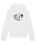 Litera F - negru Hanorac Unisex Drummer