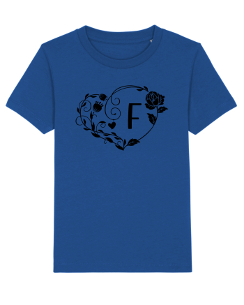 Litera F - negru Majorelle Blue