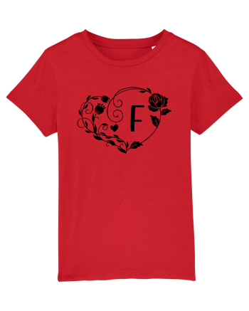 Litera F - negru Red