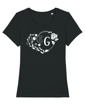 Litera G - alb Black
