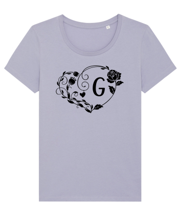 Litera G - negru Lavender
