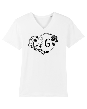 Litera G - negru White