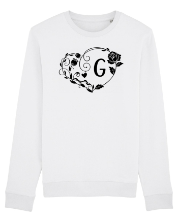 Litera G - negru White