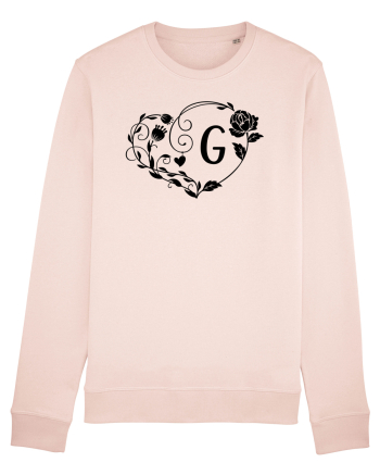 Litera G - negru Candy Pink