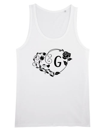 Litera G - negru White