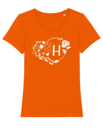 Litera H - alb Bright Orange