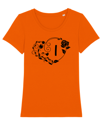 Litera I - negru Bright Orange