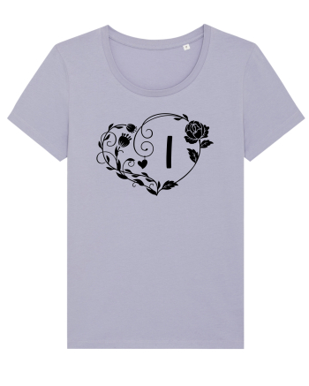 Litera I - negru Lavender