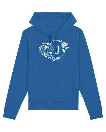 Litera J - alb Royal Blue