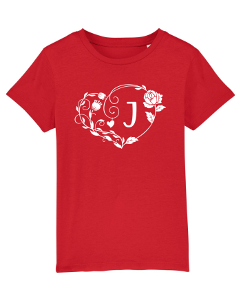 Litera J - alb Red