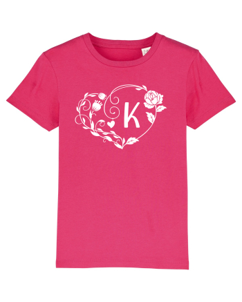 Litera K - alb Raspberry