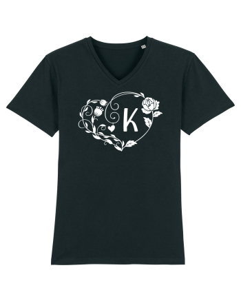 Litera K - alb Black