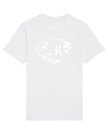 Litera K - alb White