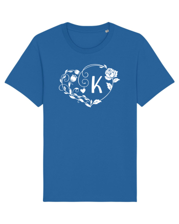 Litera K - alb Royal Blue