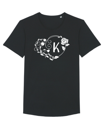 Litera K - alb Black